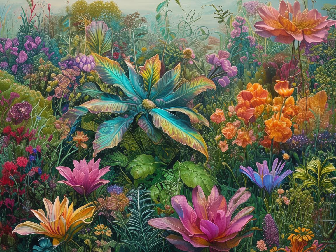 用画笔勾勒植物学的奇幻画卷