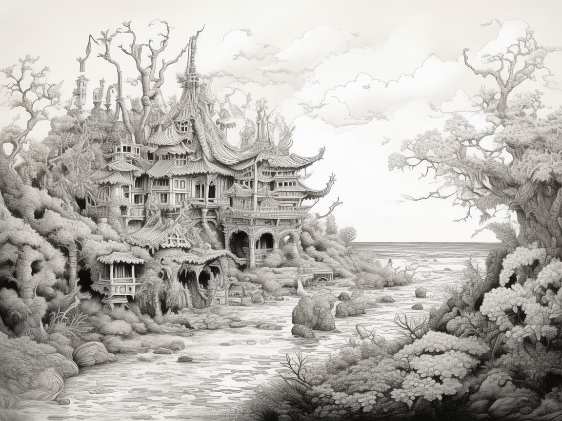 人参果的奇幻色彩，插画中如何捕捉其独特魅力？