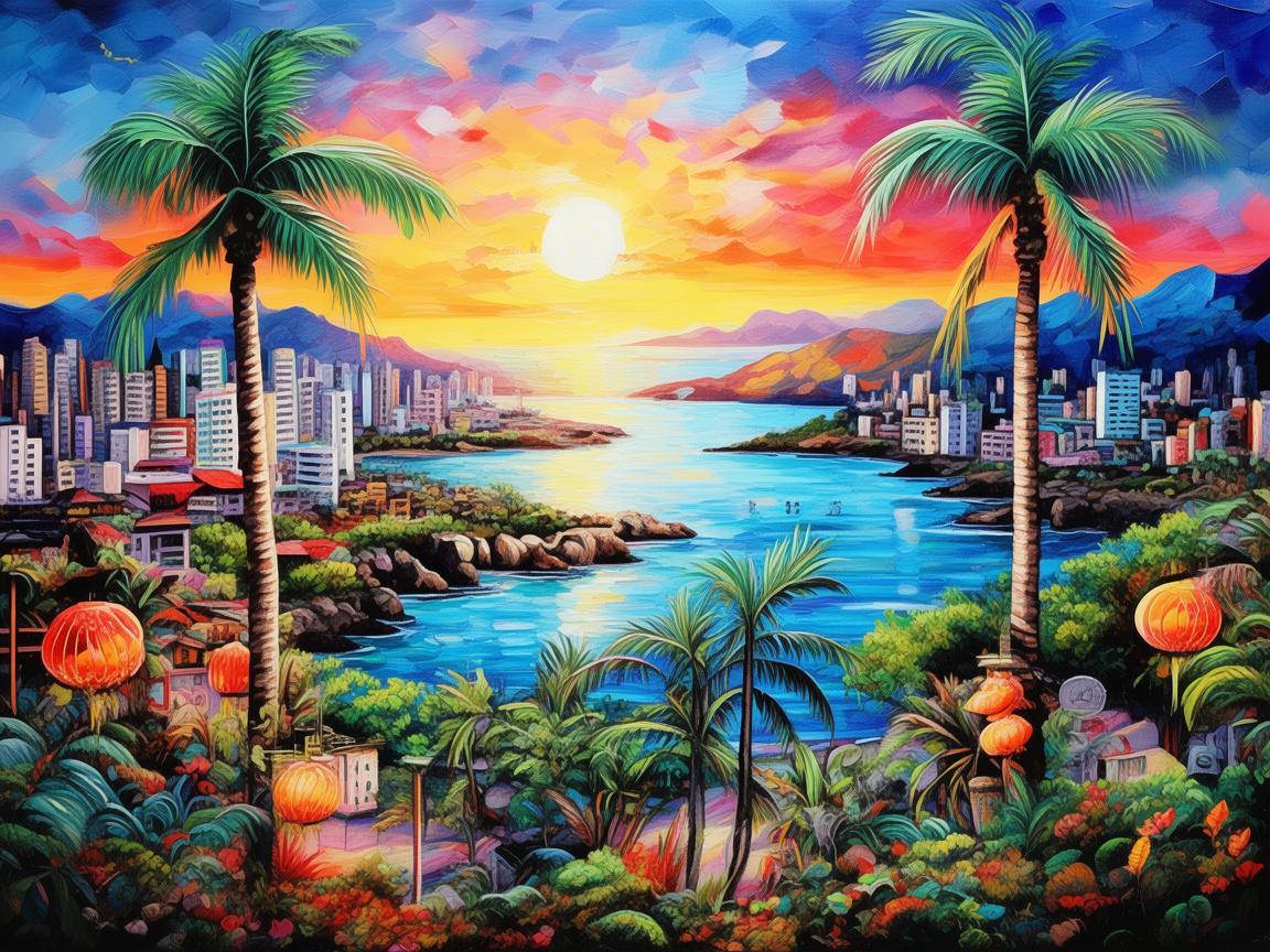 海口印象，用画笔勾勒的多彩画卷