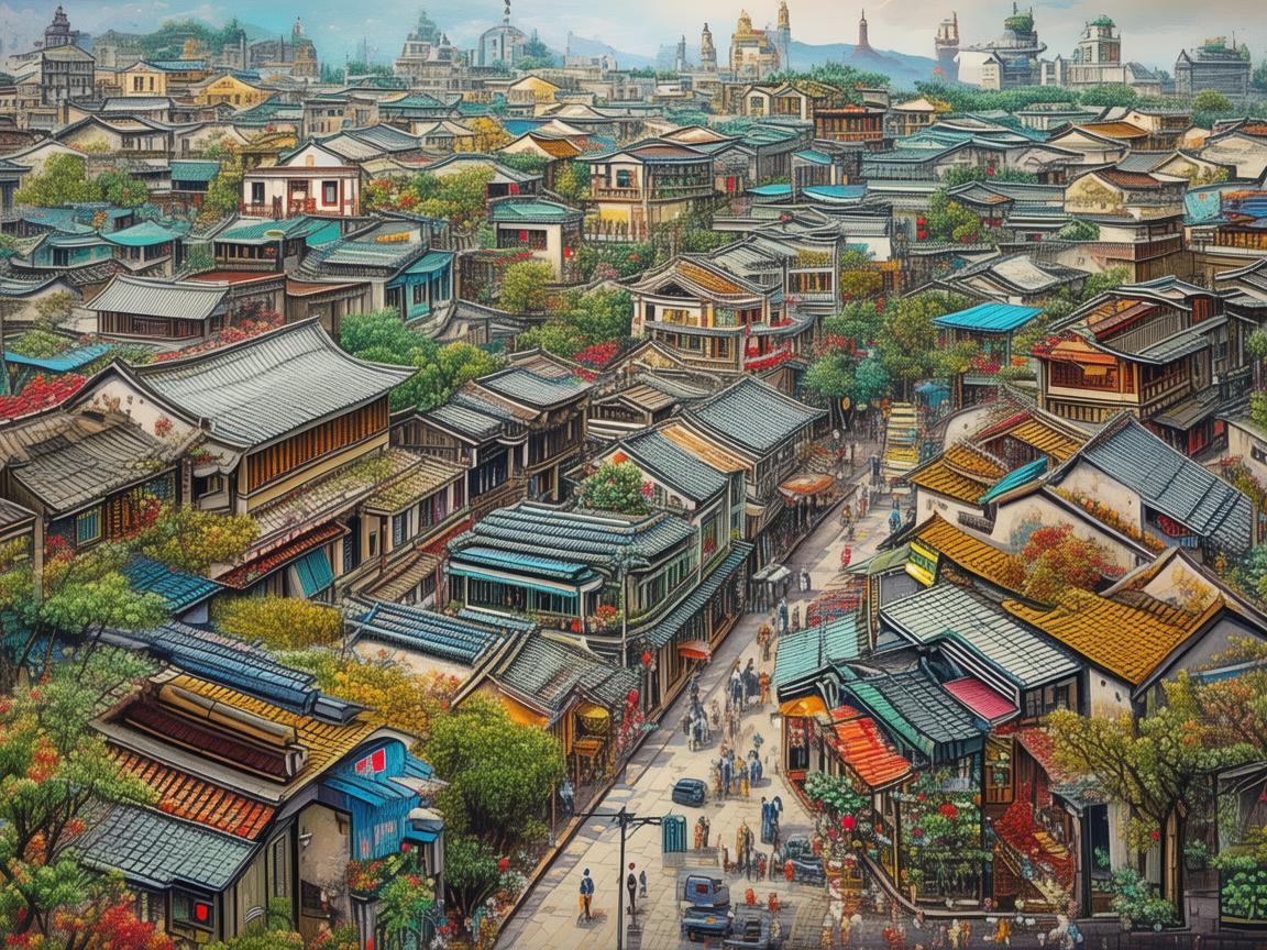 肥城印象，用画笔勾勒的多彩画卷