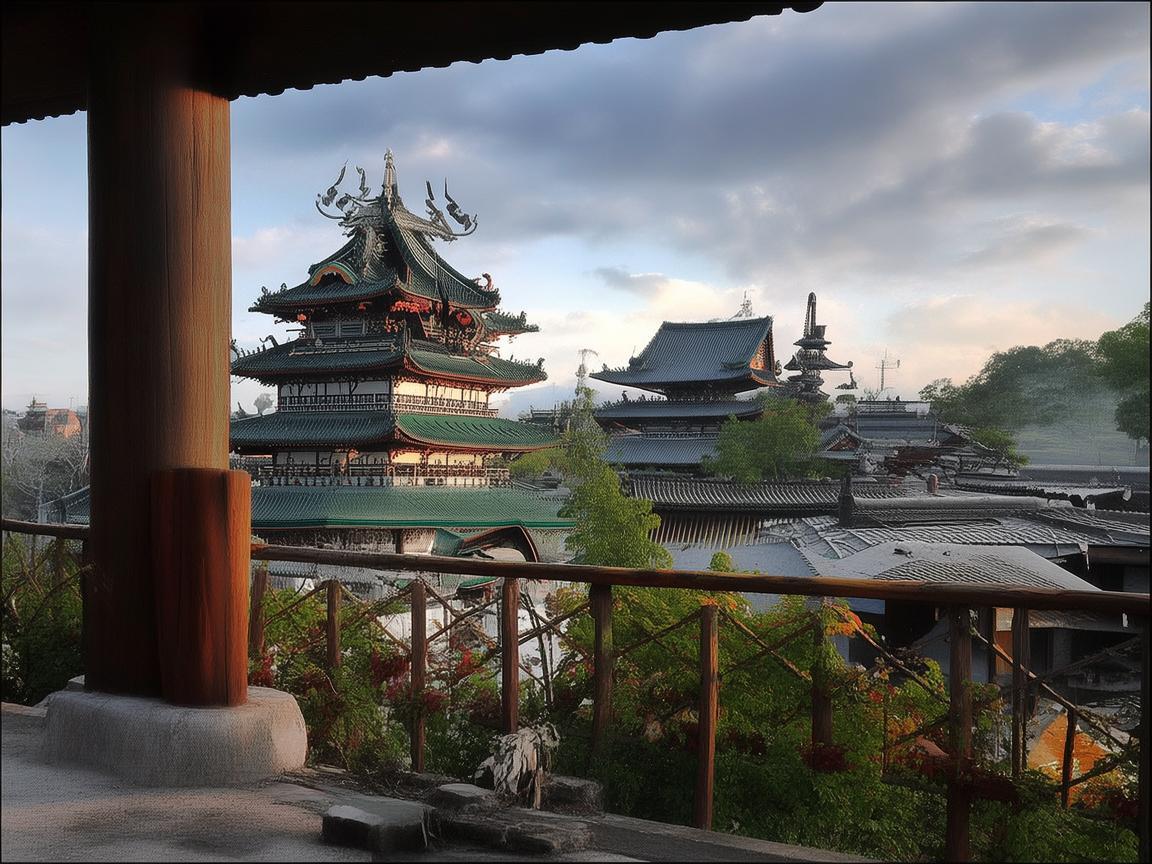 建瓯古城的色彩密码，如何通过插画捕捉历史名城的韵味？