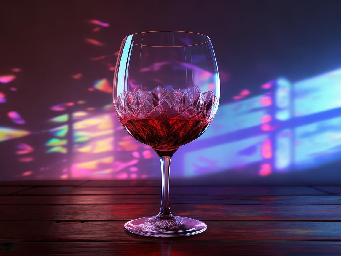 酒杯，折射光影的梦幻容器