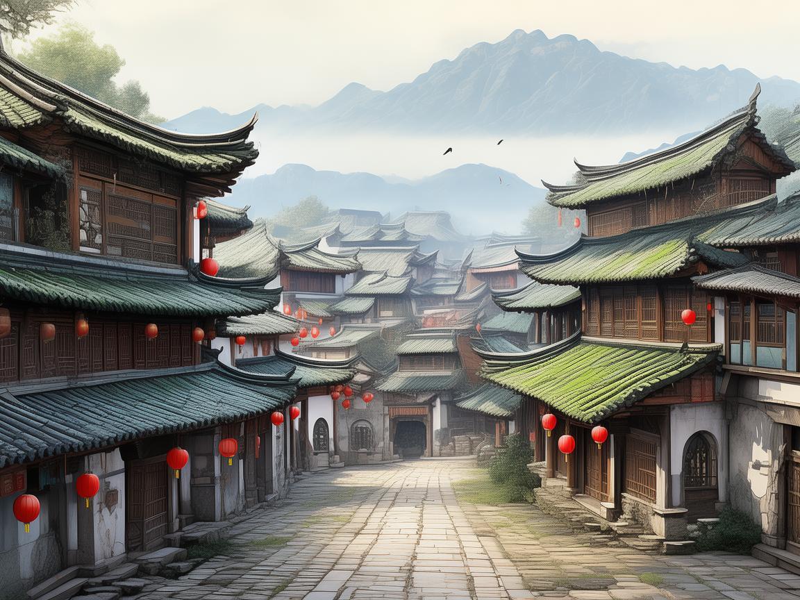 林州古韵，如何通过插画重现千年古城风貌？
