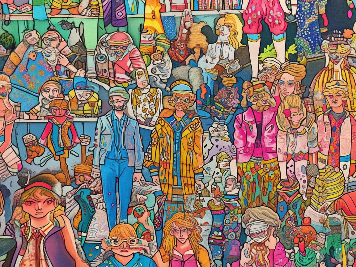 描绘青少年装的多彩插画世界