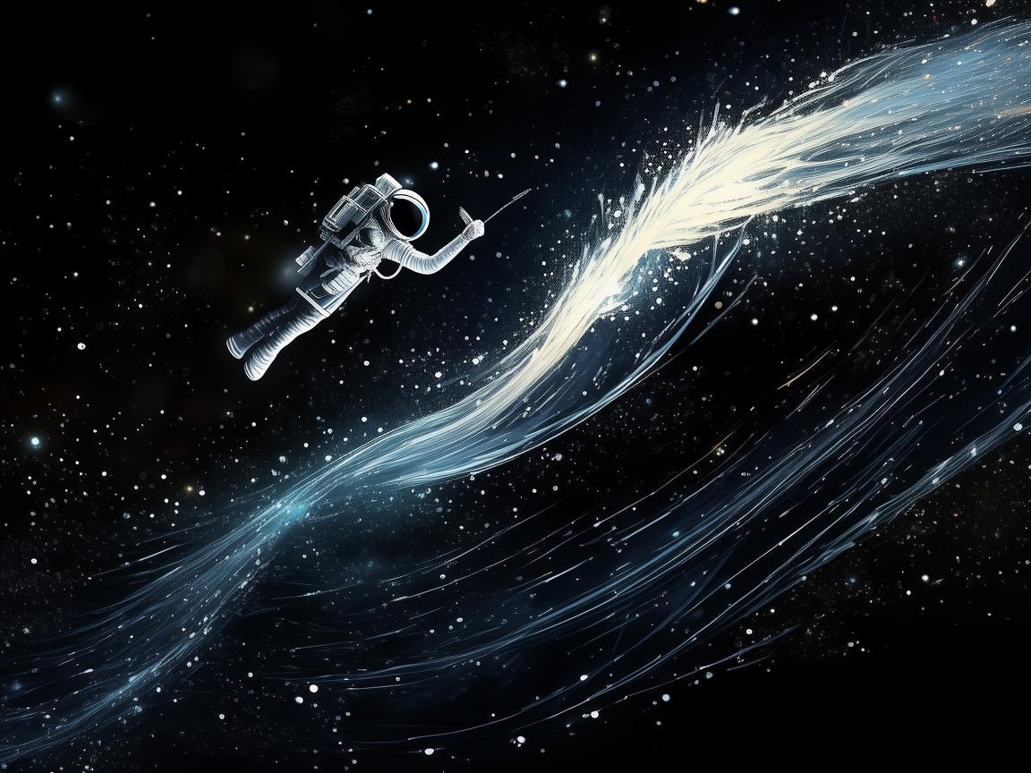 宇航员，在星辰大海中绘出梦想的轨迹
