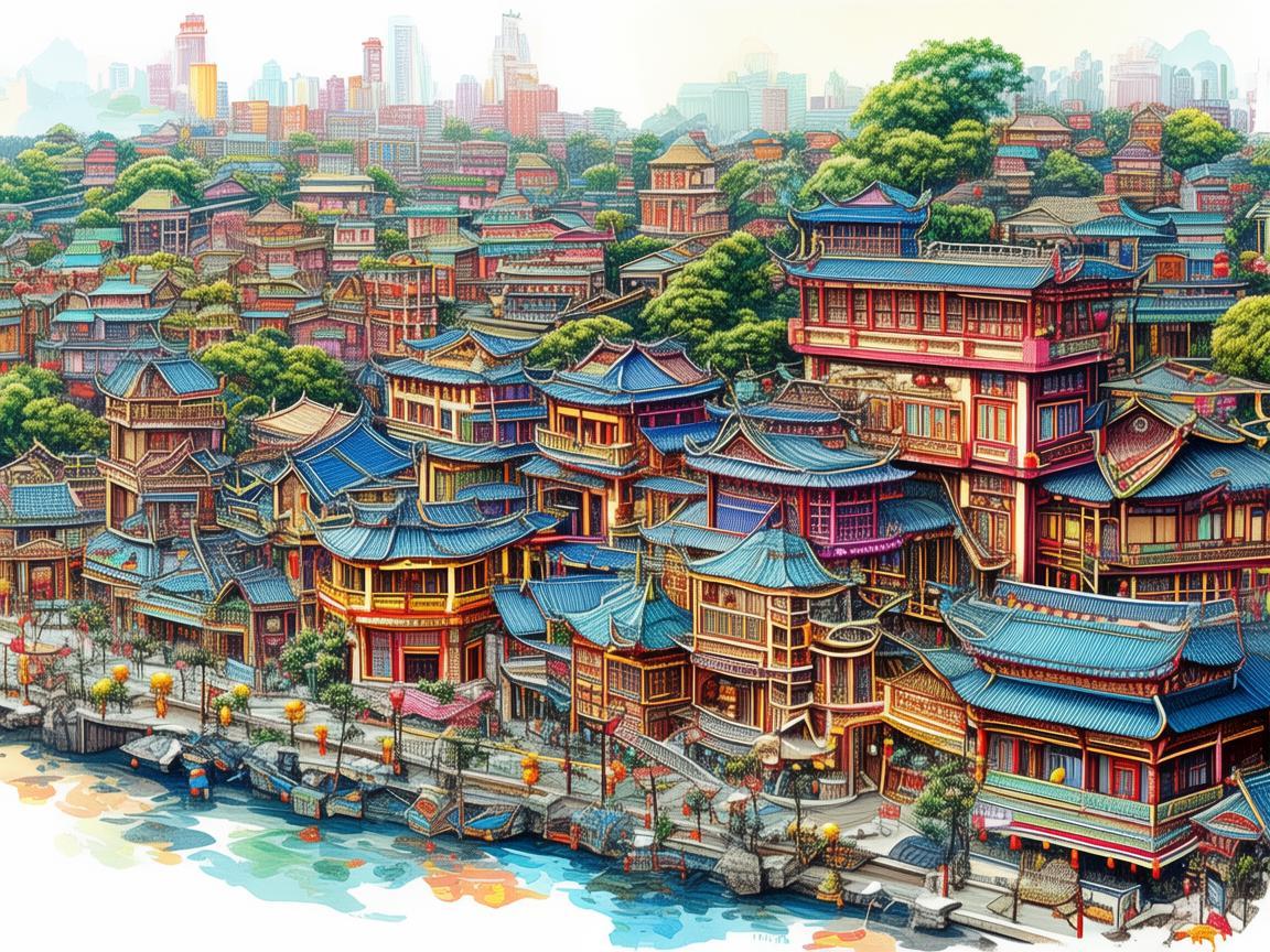 描绘多彩三明，插画里的独特风情