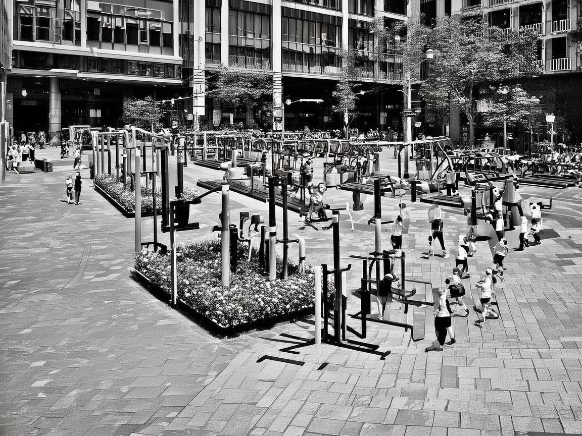 市民广场健身器材，城市活力的独特画卷