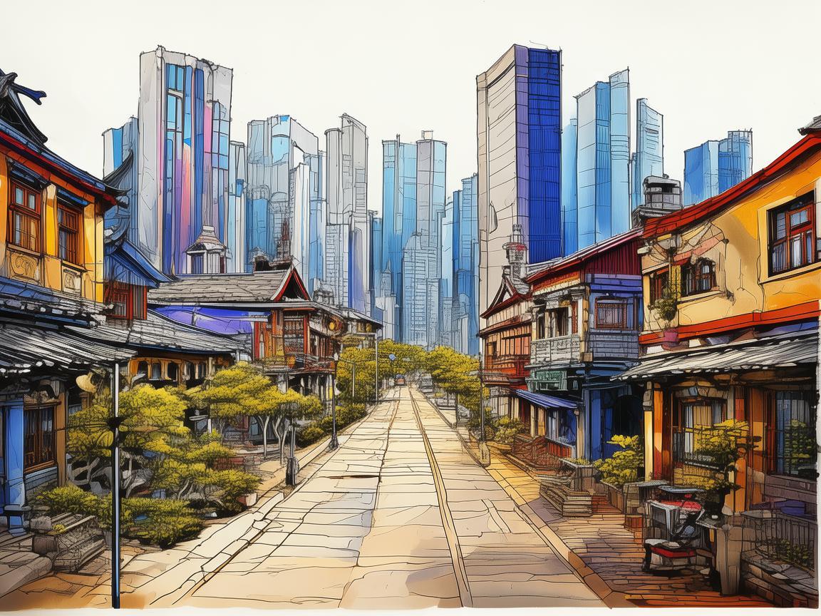 南昌城市色彩在插画创作中的运用与表达