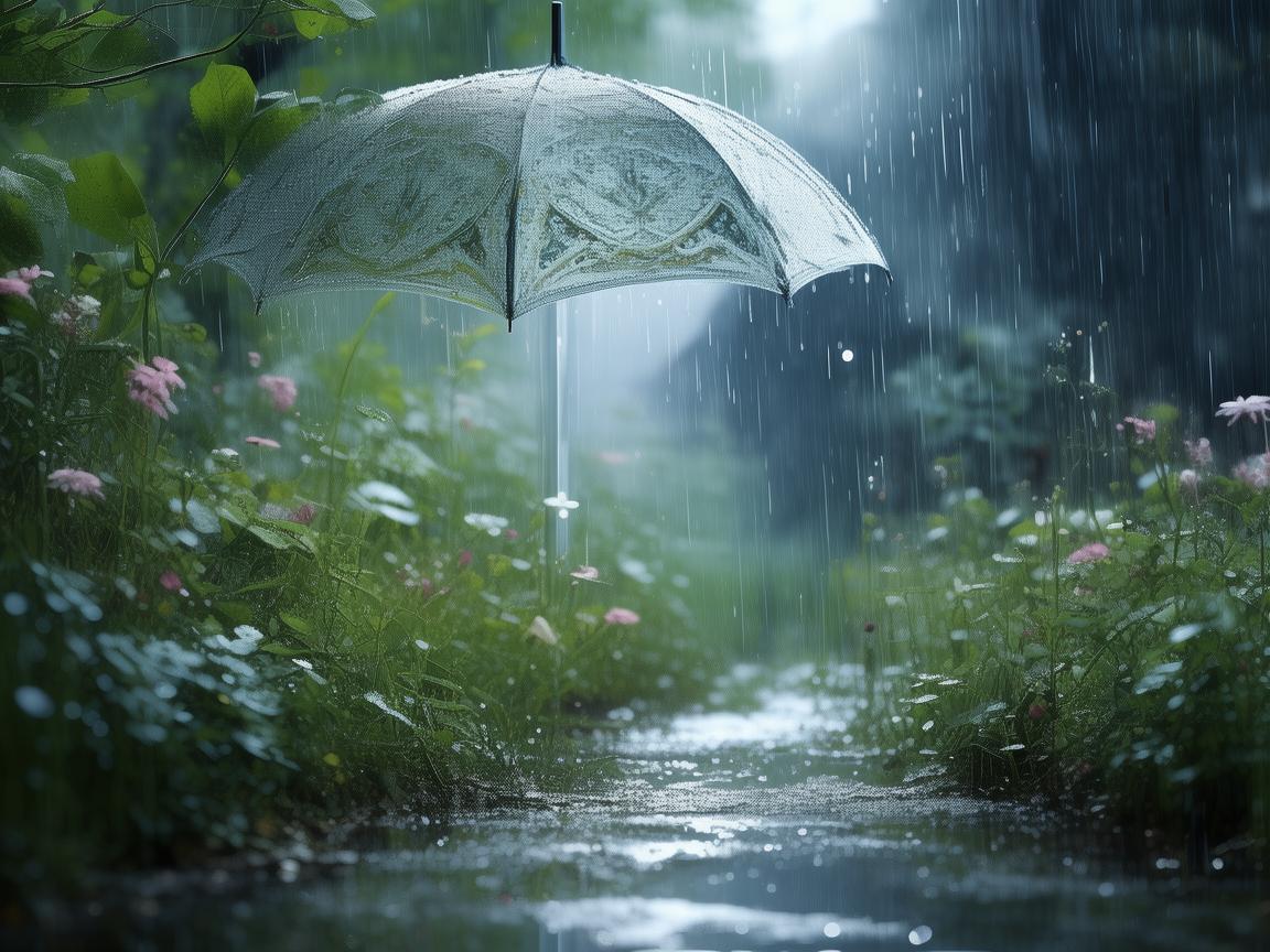 伞下世界，如何绘制一幅富有情感深度的雨中漫步插画？