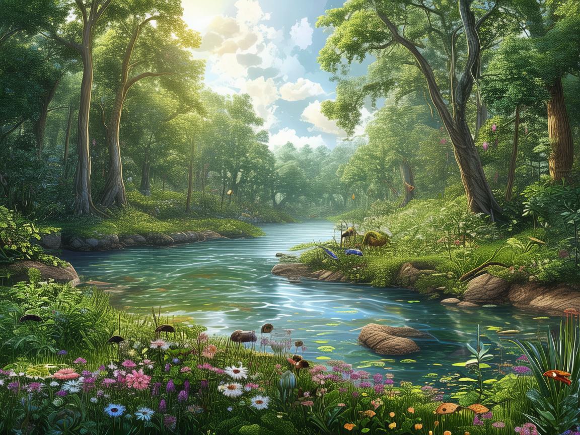环境科学视角下的插画创作，如何平衡自然之美与生态保护？