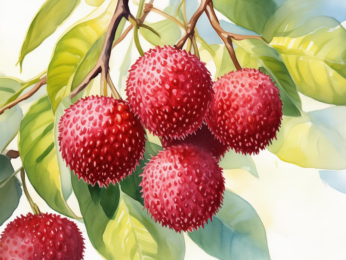 荔枝，插画中的甜蜜红宝石