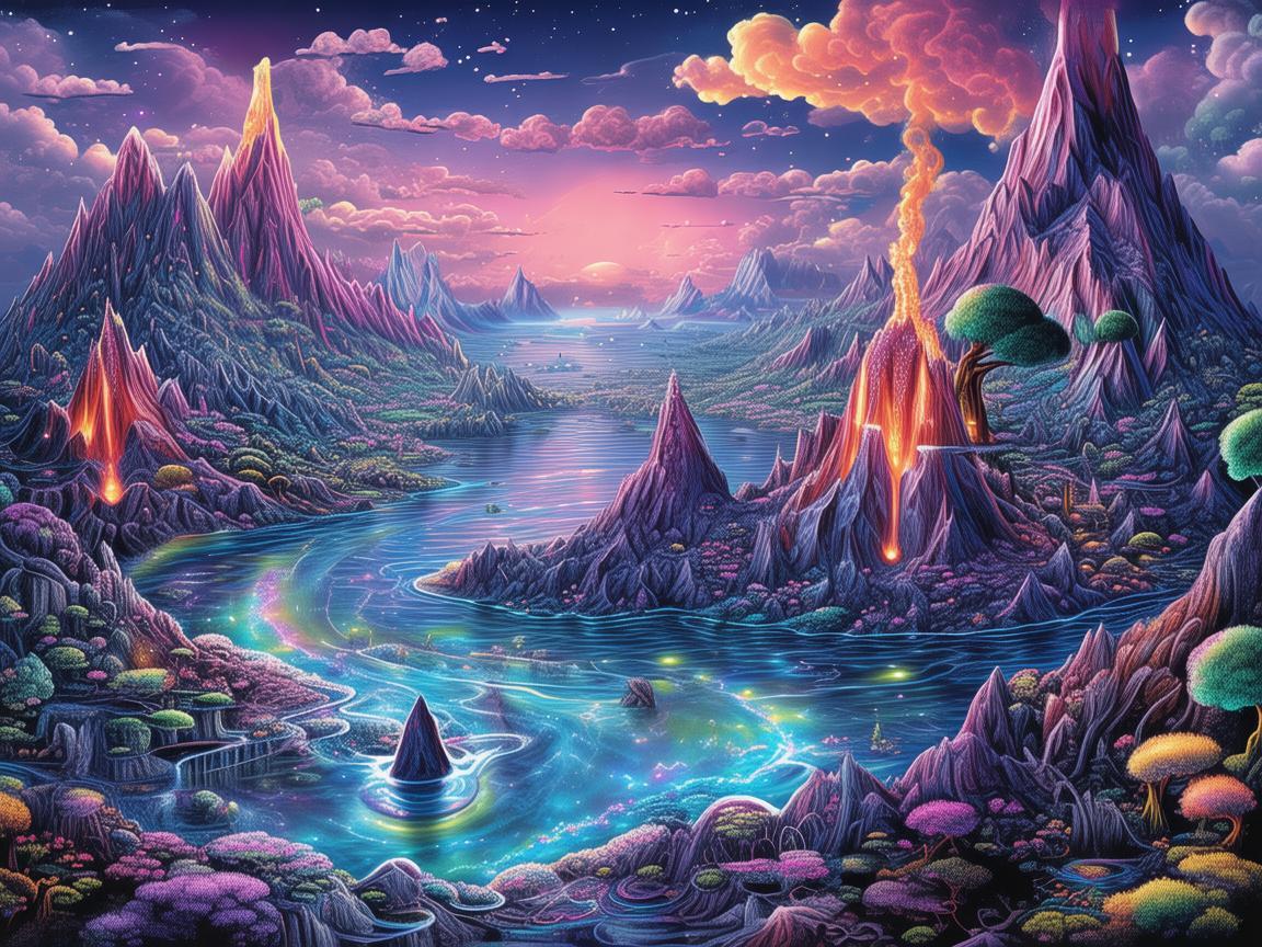 用插画描绘地球科学的奇幻画卷