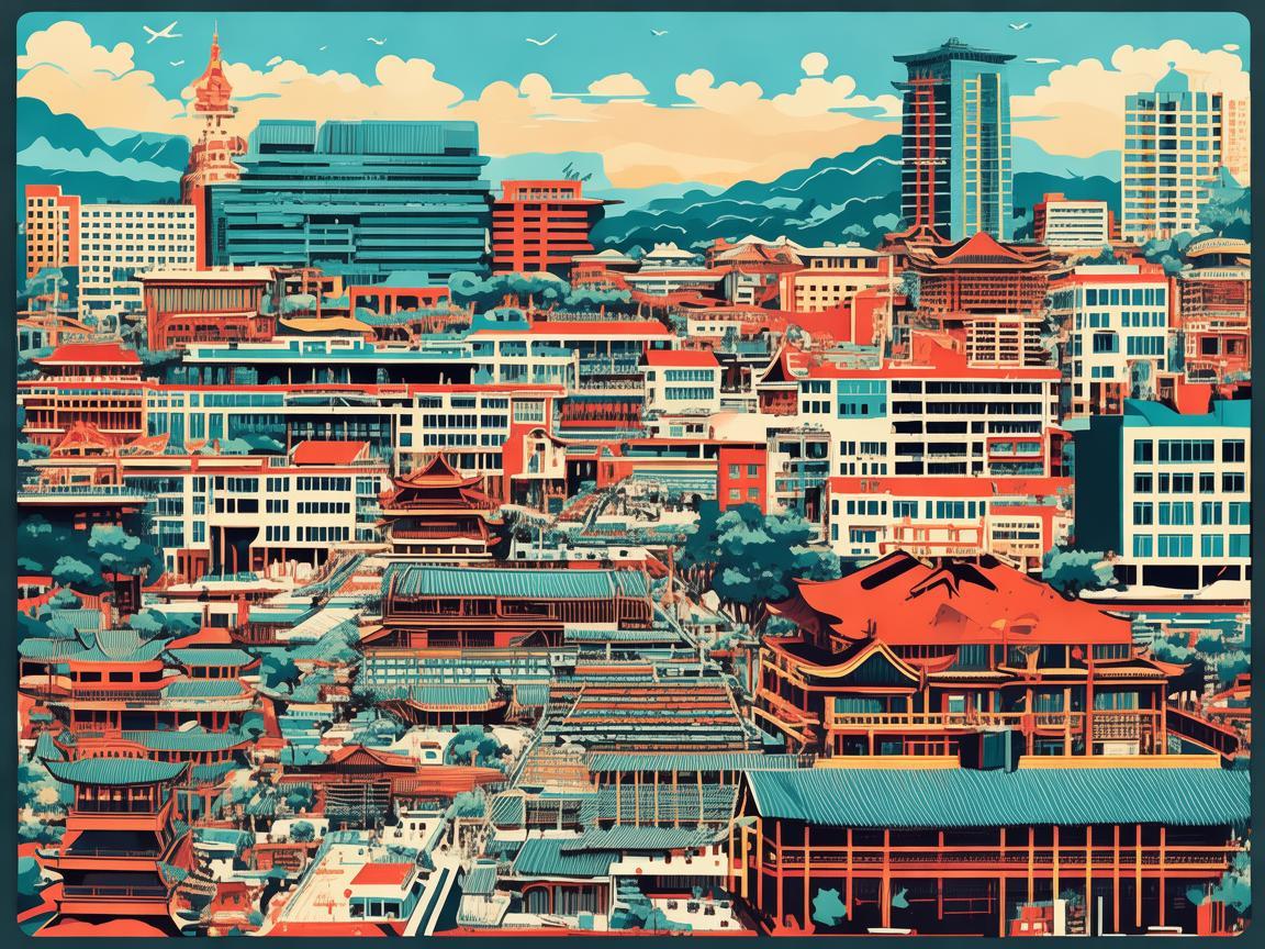 昆明城市色彩在插画创作中的运用与挑战