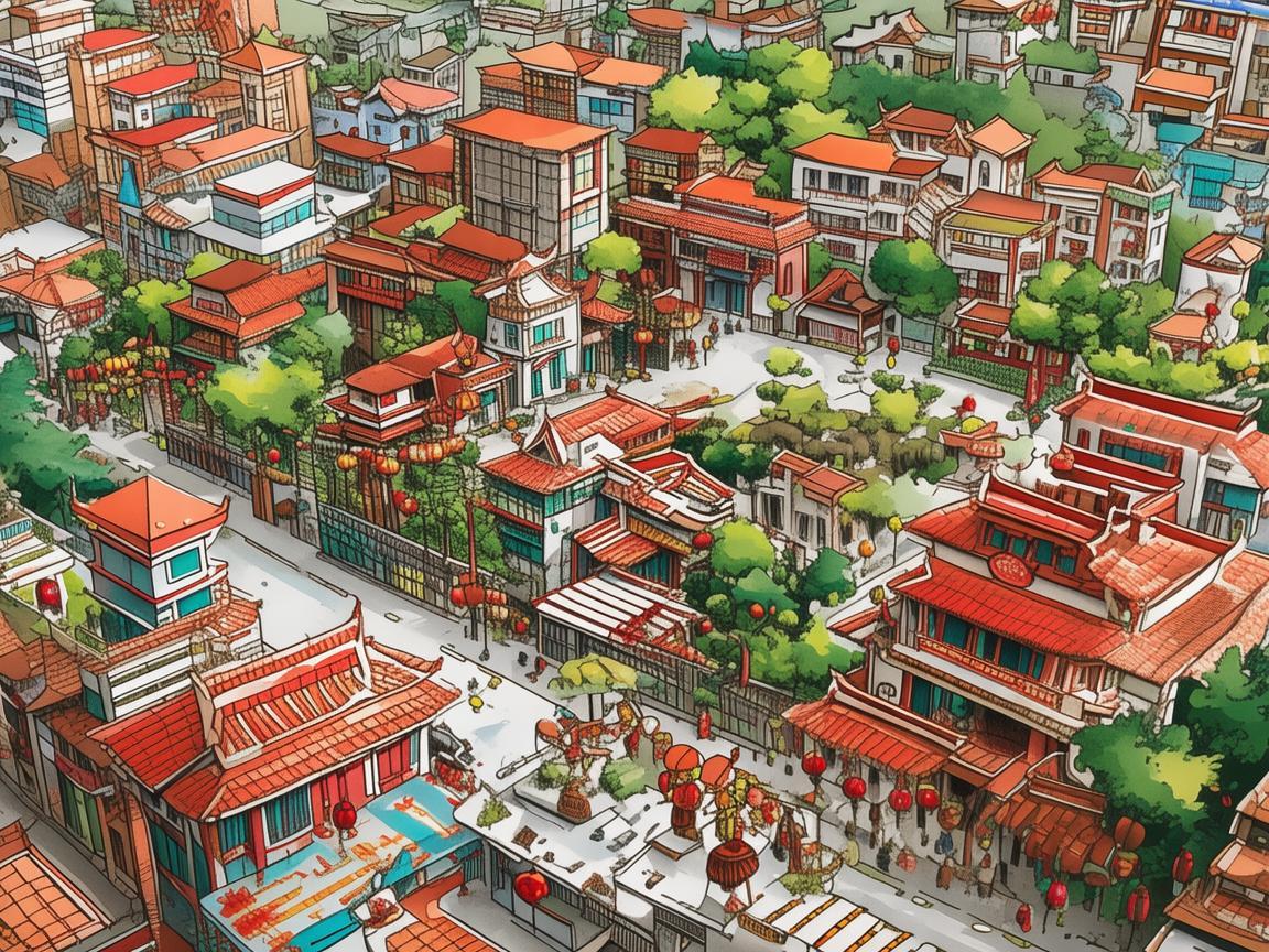 用画笔勾勒成都的多彩画卷