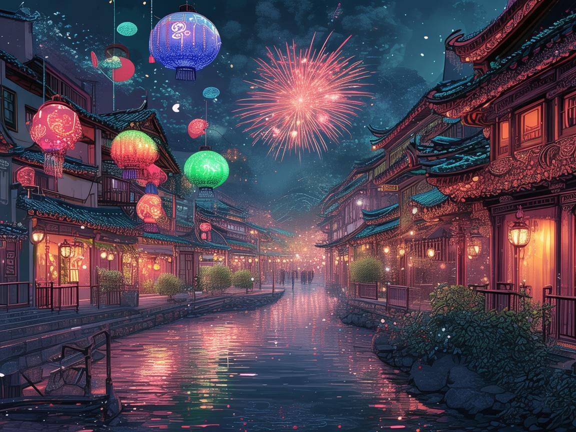 浏阳烟火，如何用插画展现地方特色与文化传承？