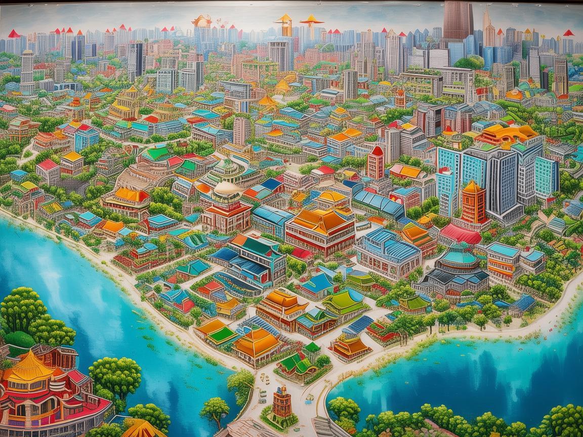 用画笔描绘淄博的多彩画卷