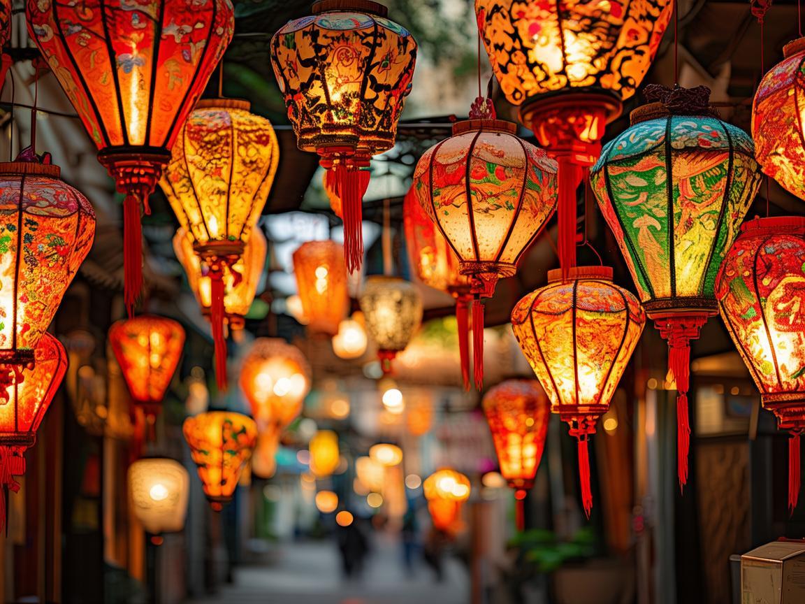 夜市街灯笼，点亮城市的璀璨诗章