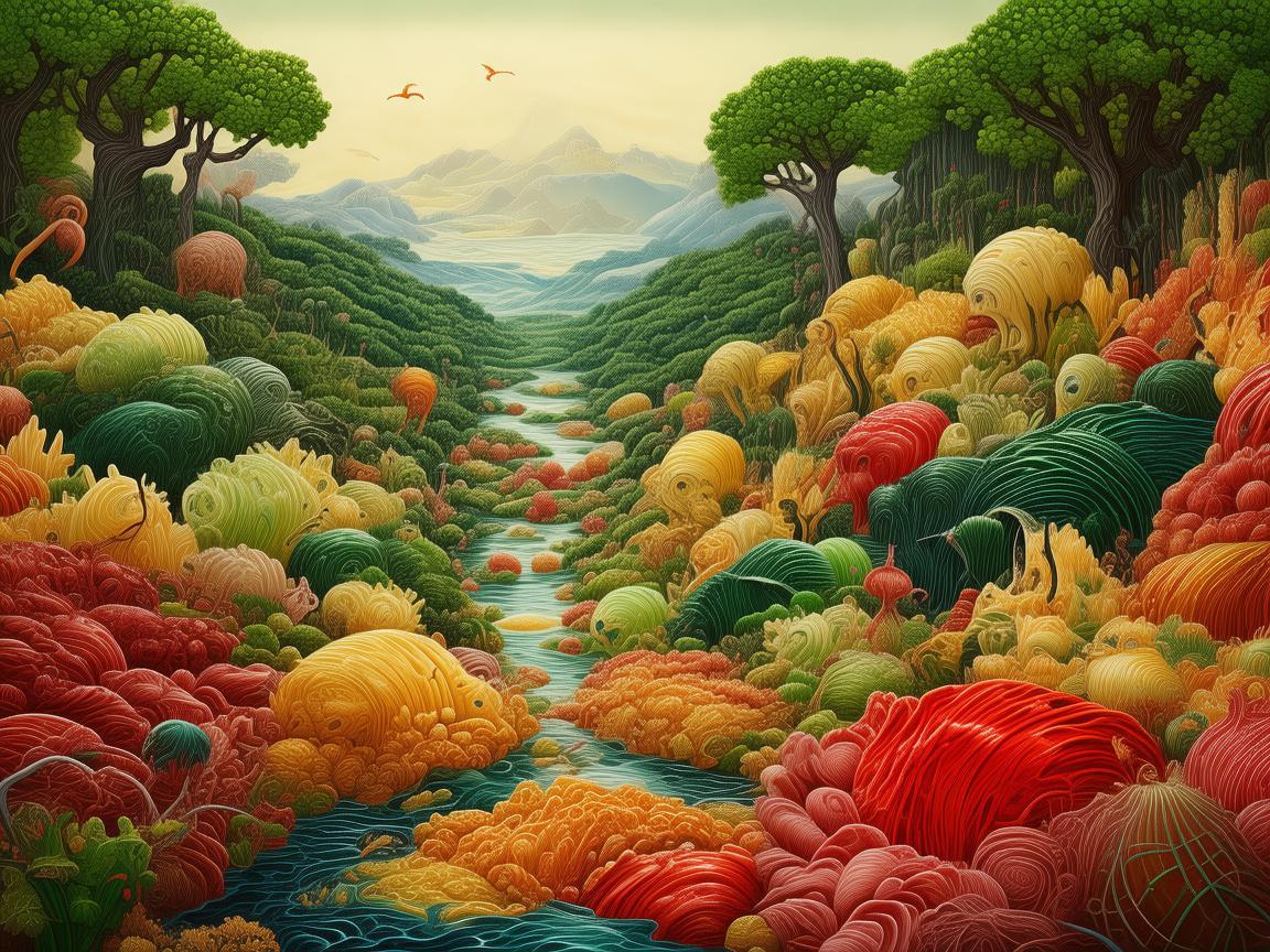 榨菜色彩的魔法，如何用色彩语言为插画中的榨菜增添风味？