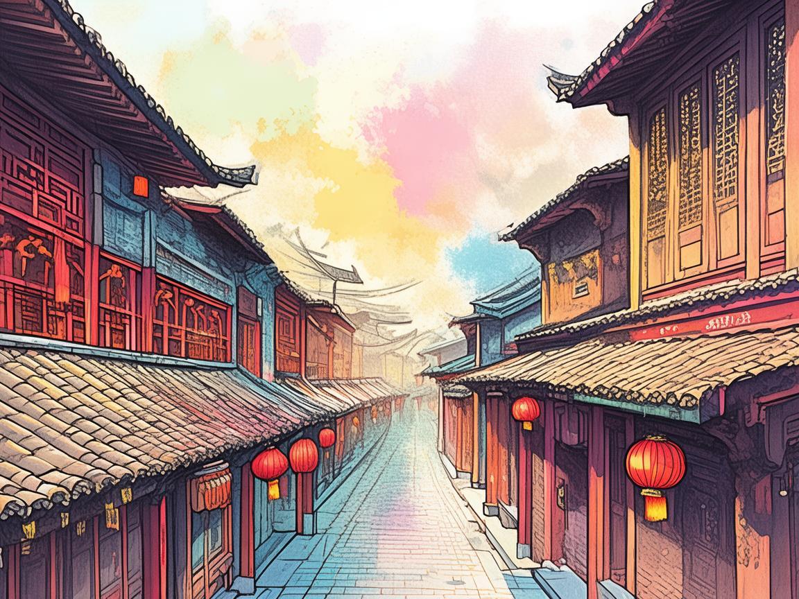 天津老城厢的色彩记忆，如何通过插画重现历史风貌？