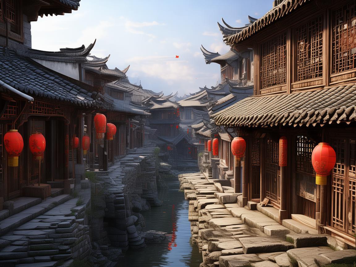 忻州古城，如何通过插画展现其历史韵味？