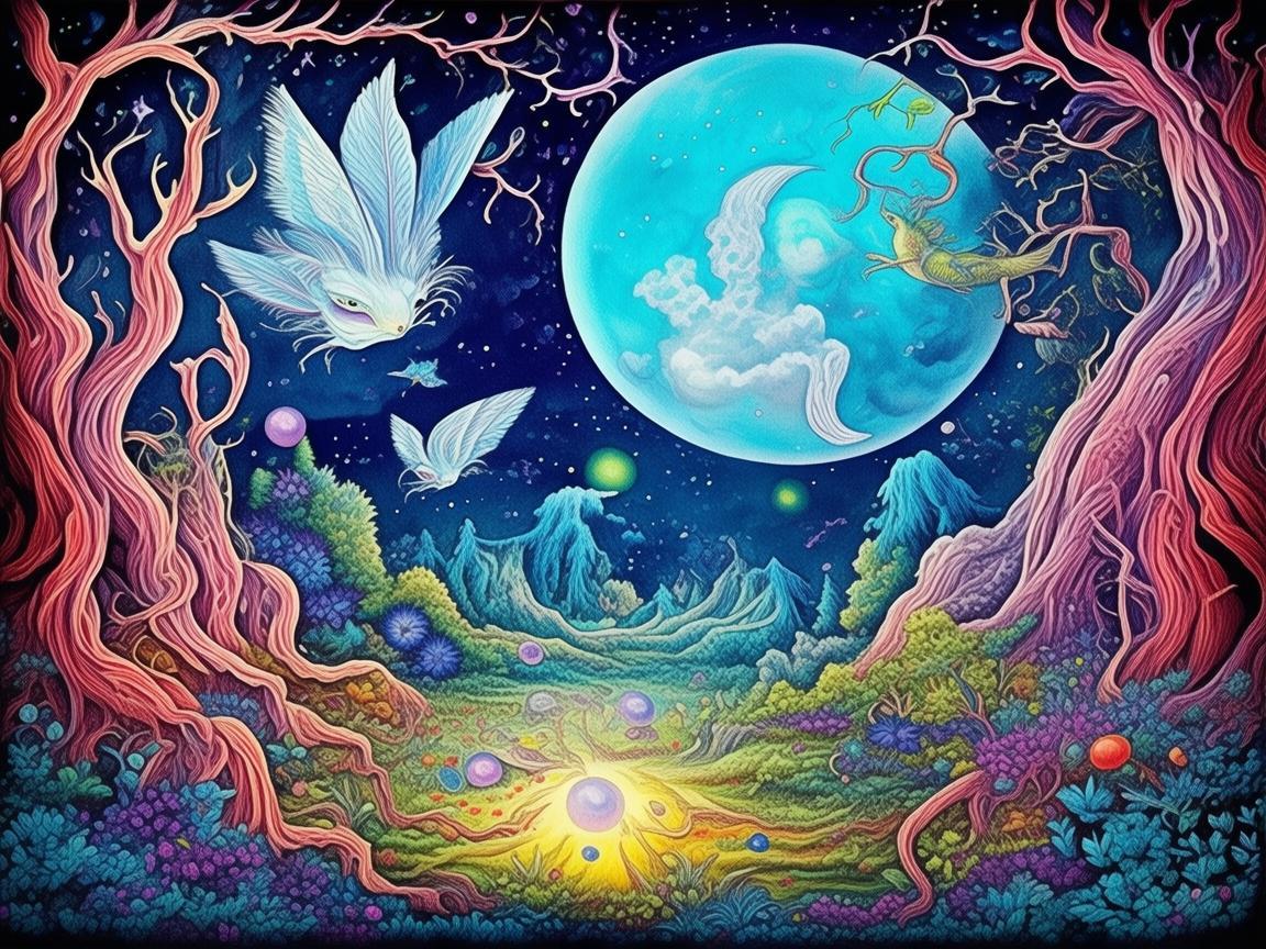 奇幻魔术，插画师笔下的魔法世界
