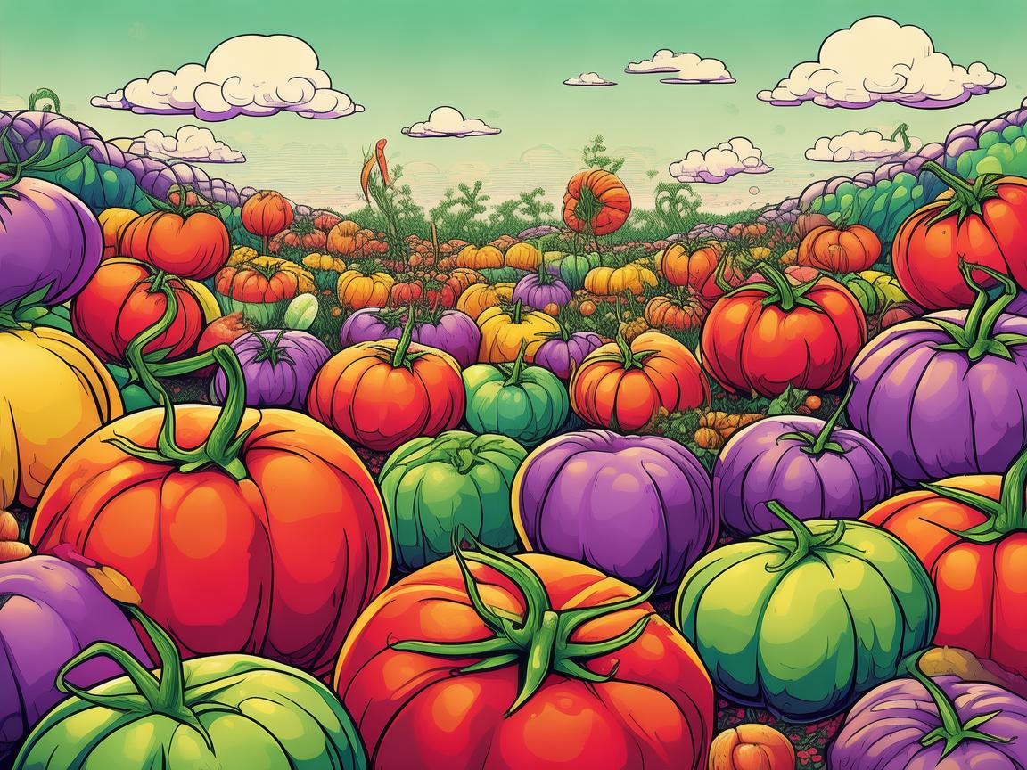 描绘茄子的多彩插画世界