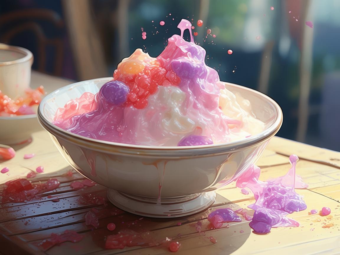 布丁的甜蜜色彩，插画师如何捕捉瞬间的甜蜜？