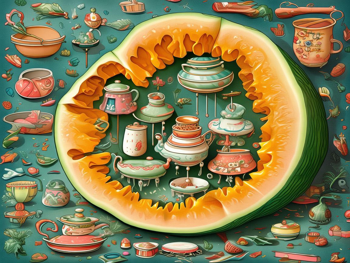 冬瓜的奇妙变身，插画中的创意再利用