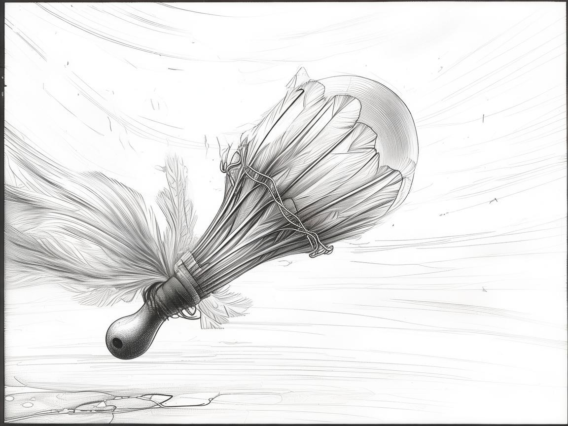羽毛球插画，捕捉飞翔瞬间的艺术挑战