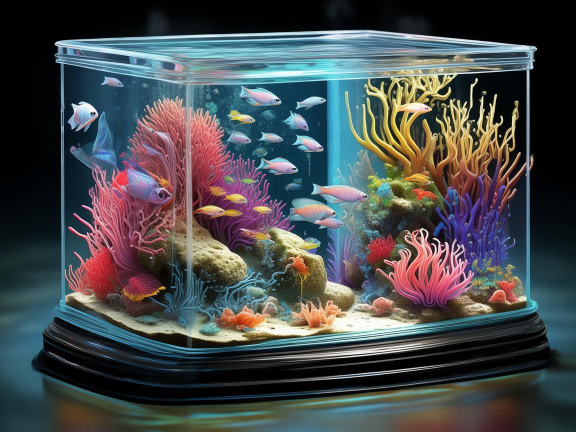 鱼缸里的秘密，如何通过插画展现水族箱的微妙生态？