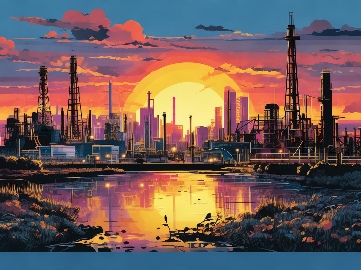 克拉玛依之光，如何通过插画展现石油城的独特魅力？