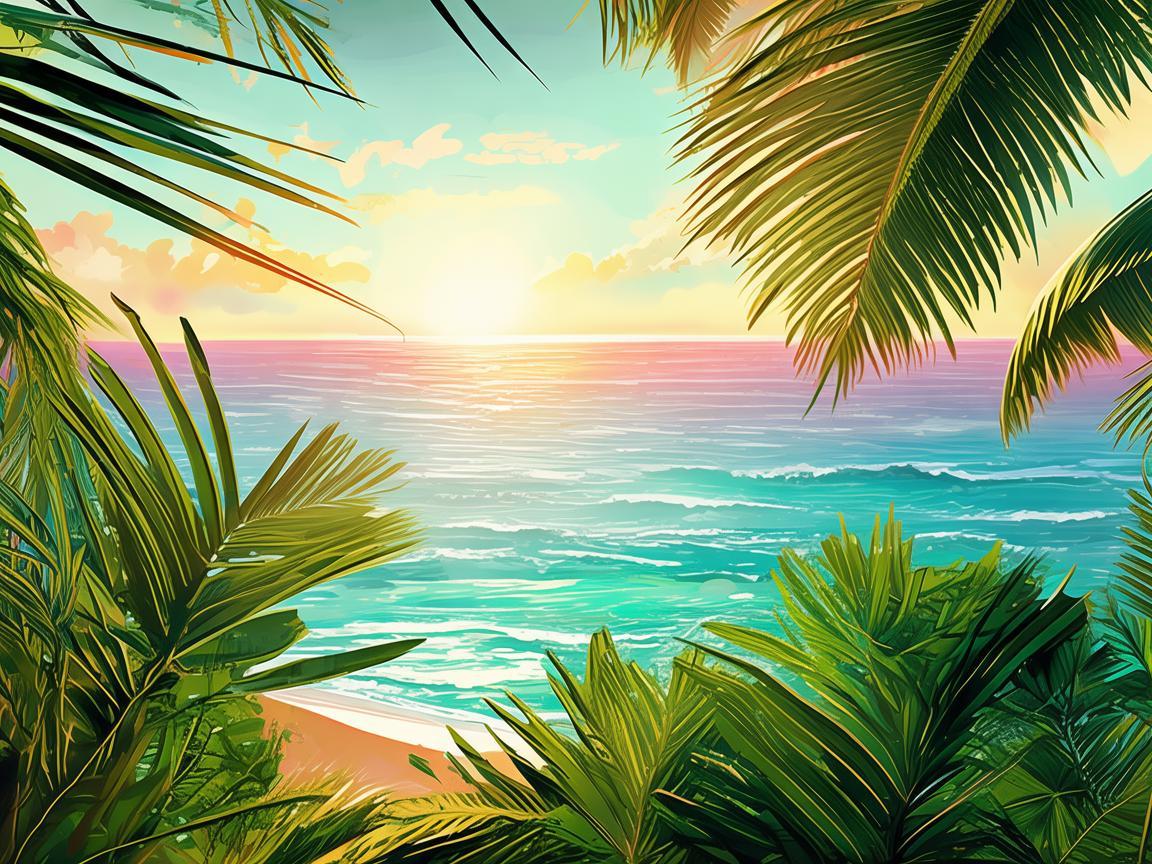 海口，热带风情下的插画新视角