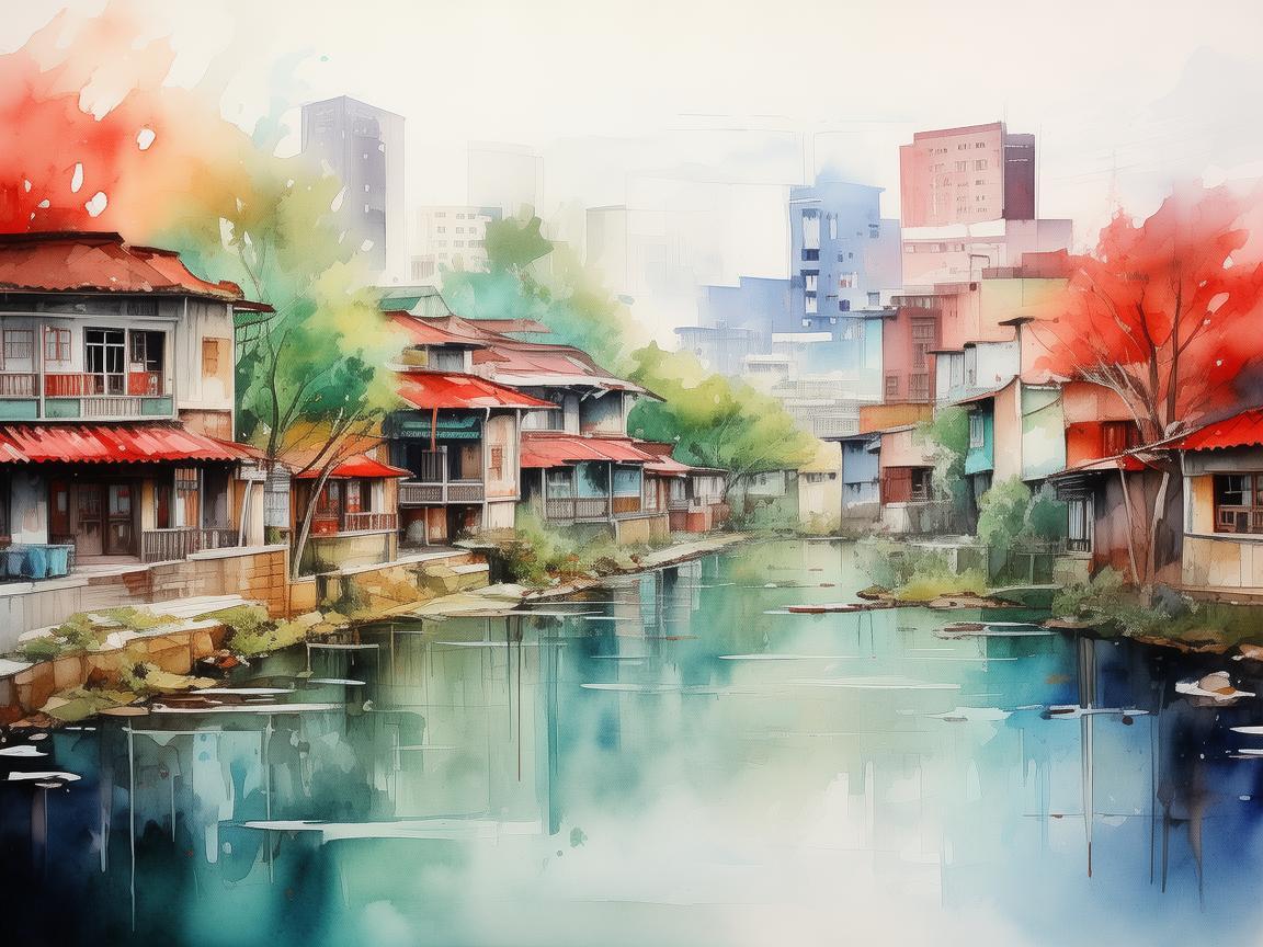 十堰的色彩，如何通过插画捕捉城市灵魂的独特韵味？