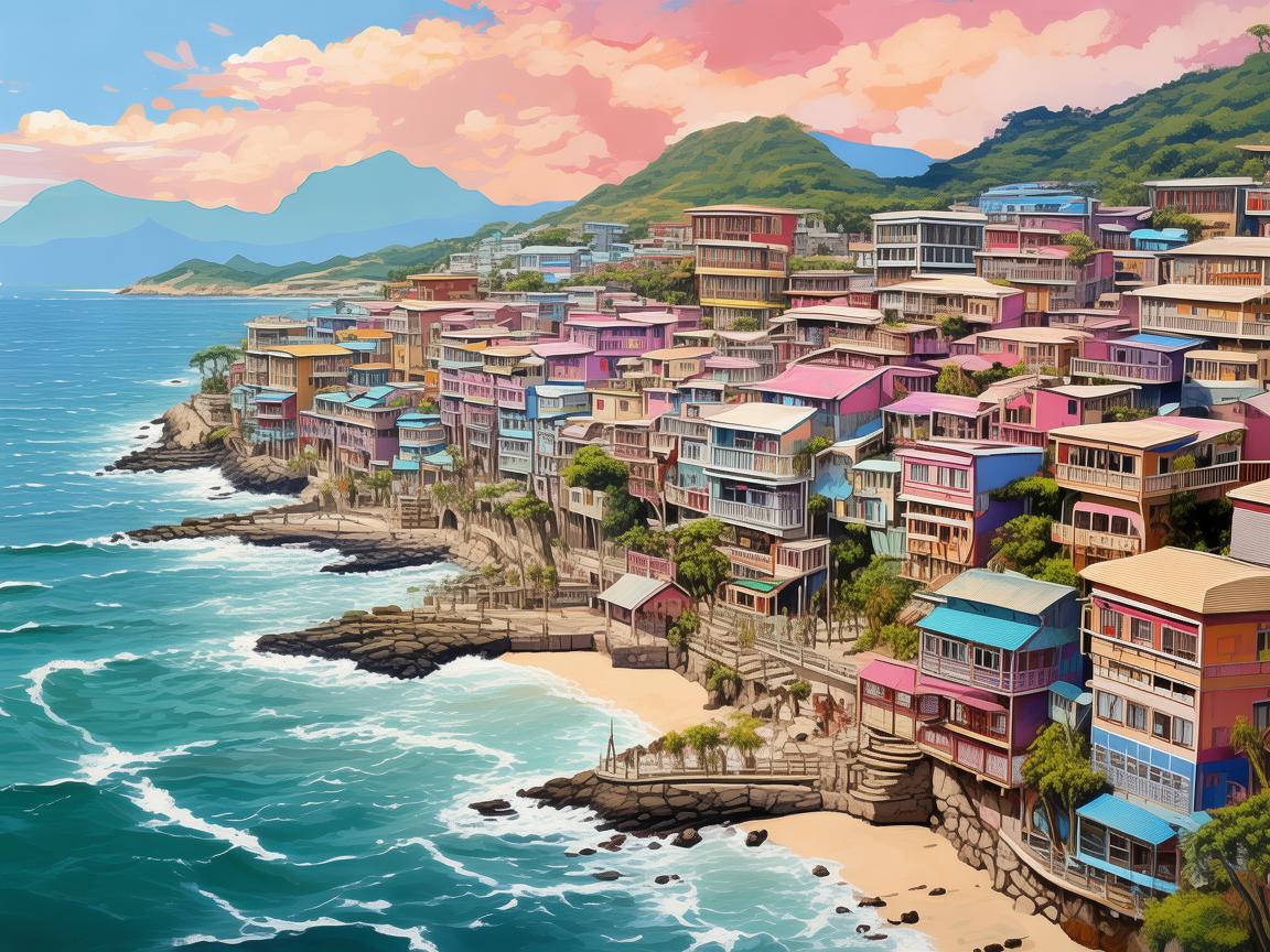海安的色彩，如何在城市风景中捕捉独特插画灵感？