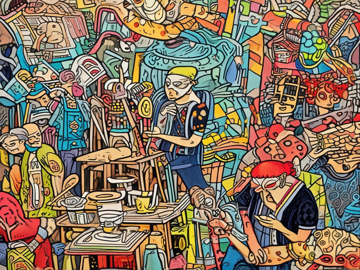插画界的‘争霸赛’，如何在创意与技巧中脱颖而出？