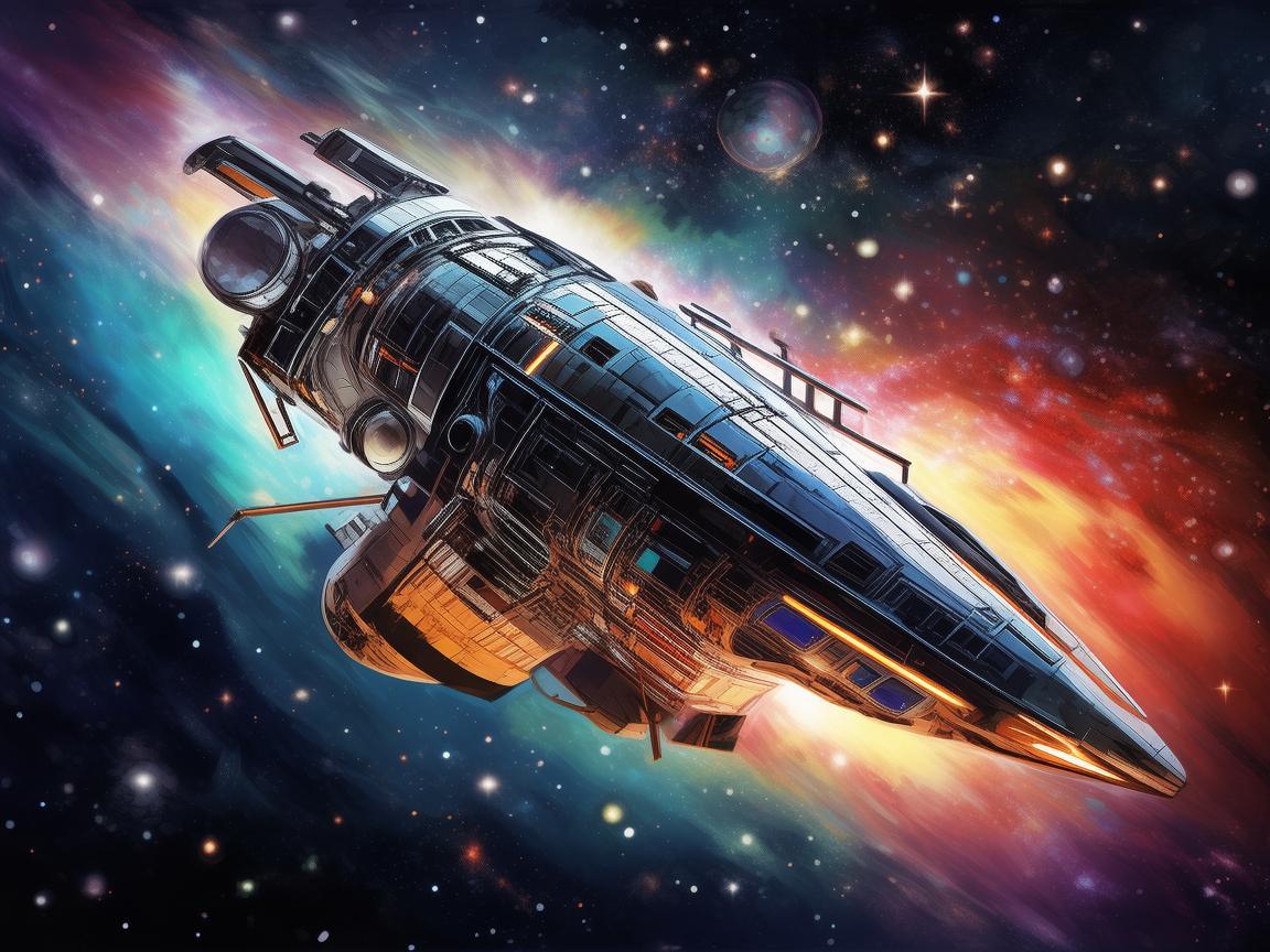 探索深空的艺术，深空探测器插画创作