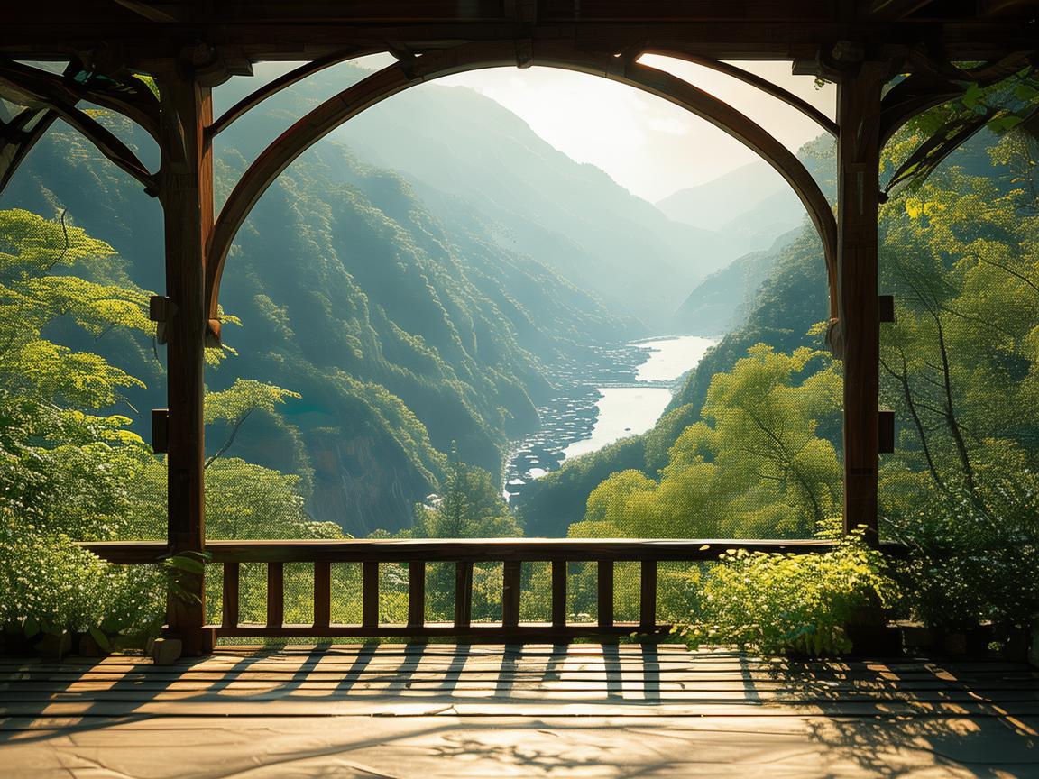 风景区观景台，定格如画风光的窗口