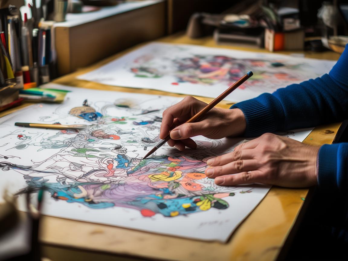 助教在插画创作中的幕后英雄角色