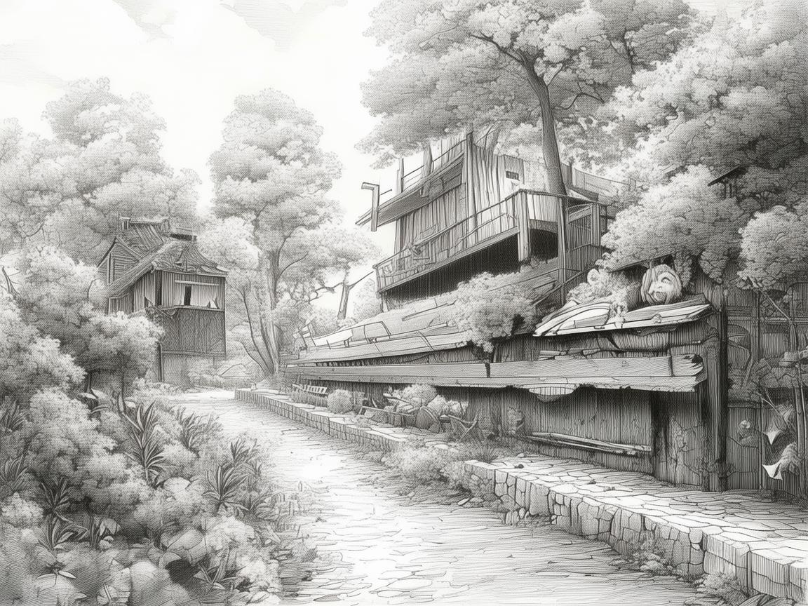 滑雪场，如何通过插画展现动态与静谧的完美融合？