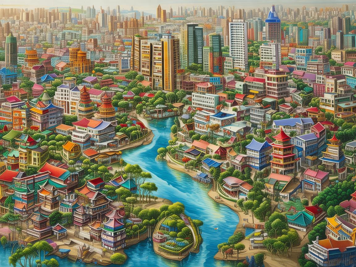 用画笔描绘淄博的多彩画卷
