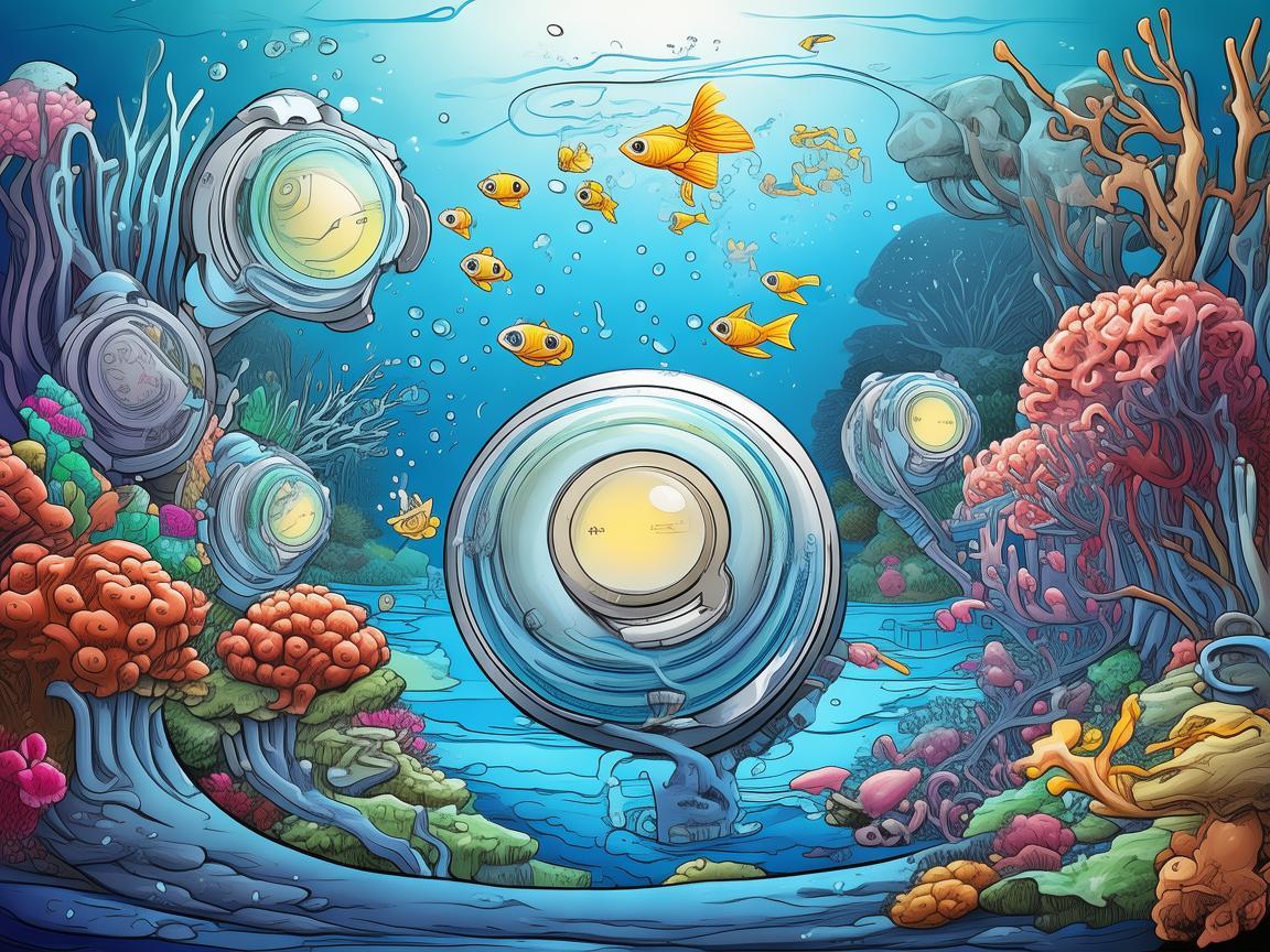 水表之谜，如何通过插画展现家庭用水智慧