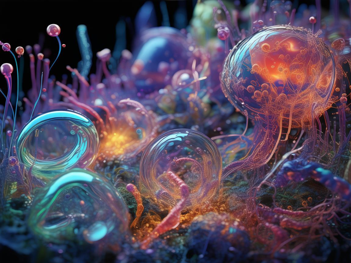 微观世界的奇幻插画之旅，探寻微生物学的奥秘