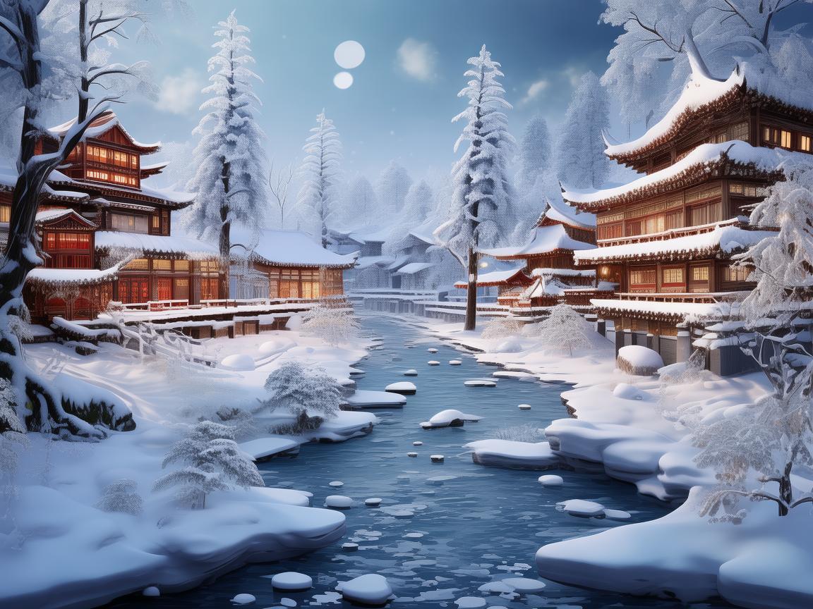 吉林的冰雪奇缘，如何将地域特色融入插画创作？