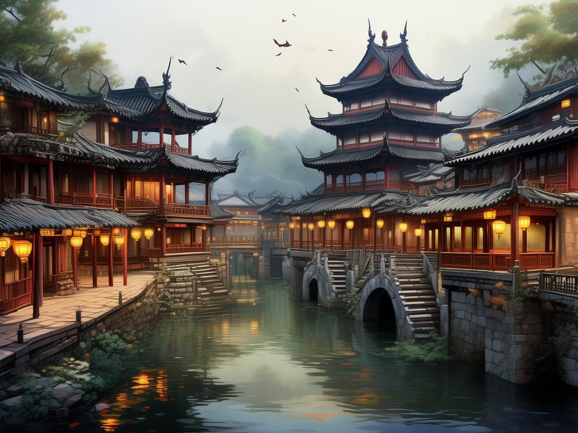 洛阳古韵，如何通过插画重现千年古城风貌？