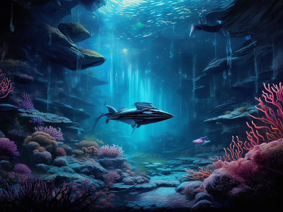 海洋探测，如何通过插画展现深蓝的奥秘？