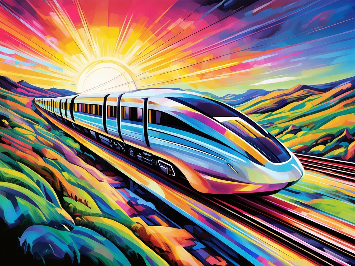 飞驰的梦想——动车插画创作之旅
