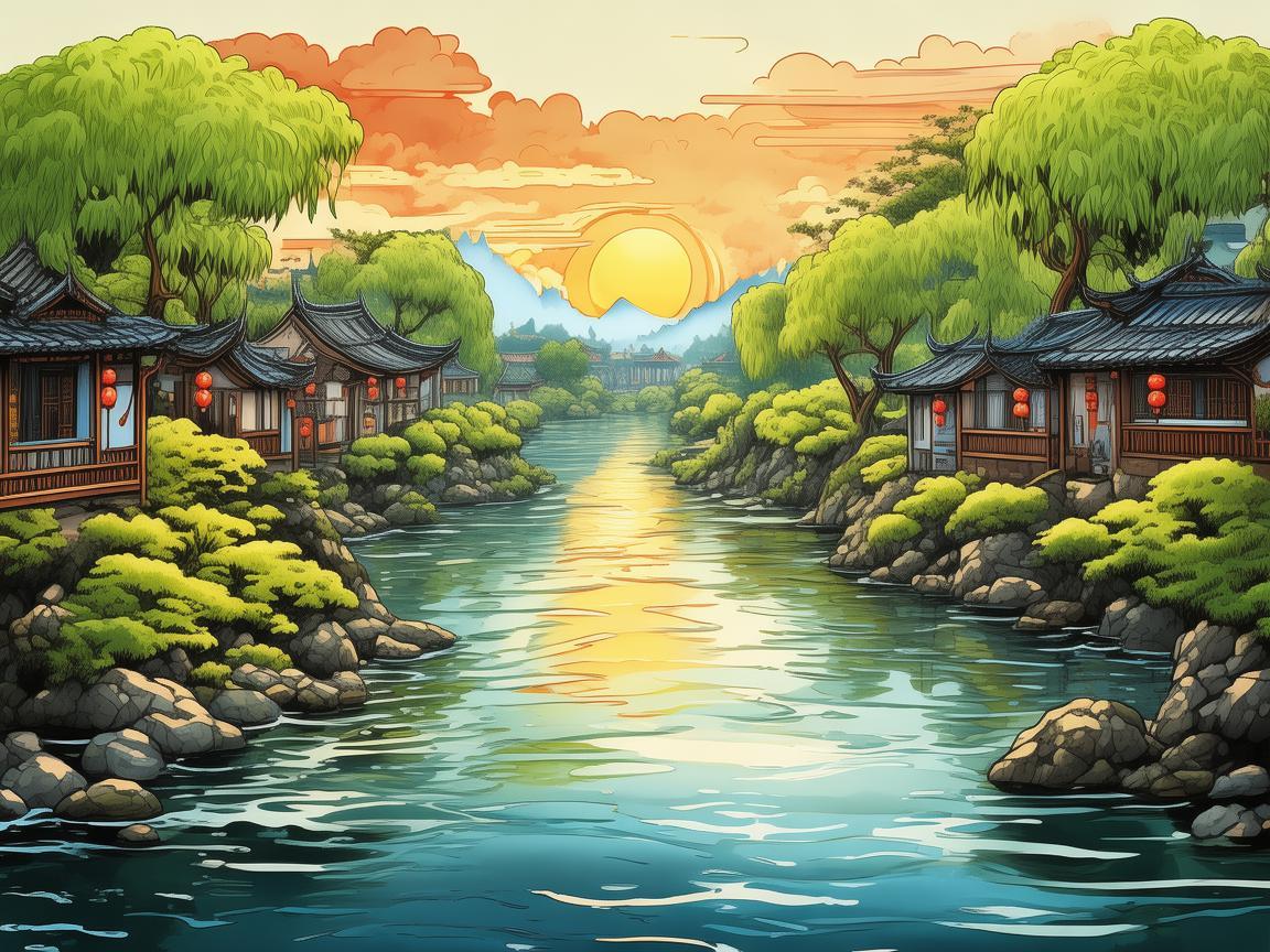 黄冈之韵，如何将地域特色融入插画创作中？