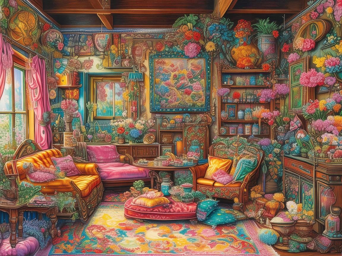 房东太太的色彩世界，如何通过插画传达居住氛围的温馨与个性？