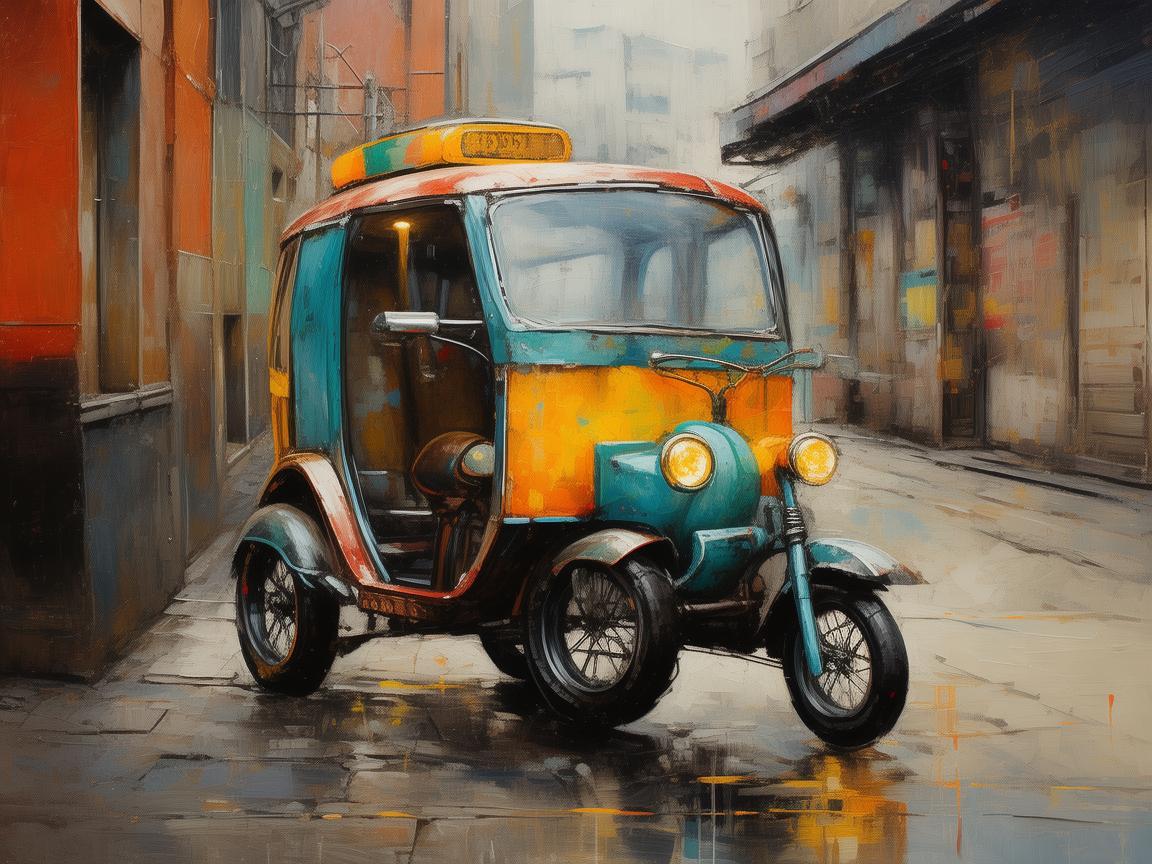 电动三轮车，城市角落的灵动画笔