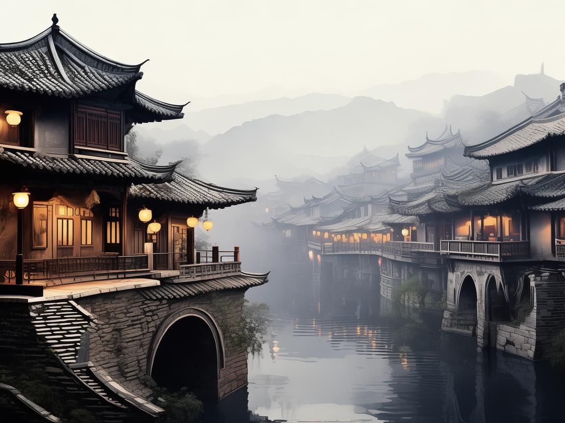 运城古韵，如何通过插画重现千年古城风貌？